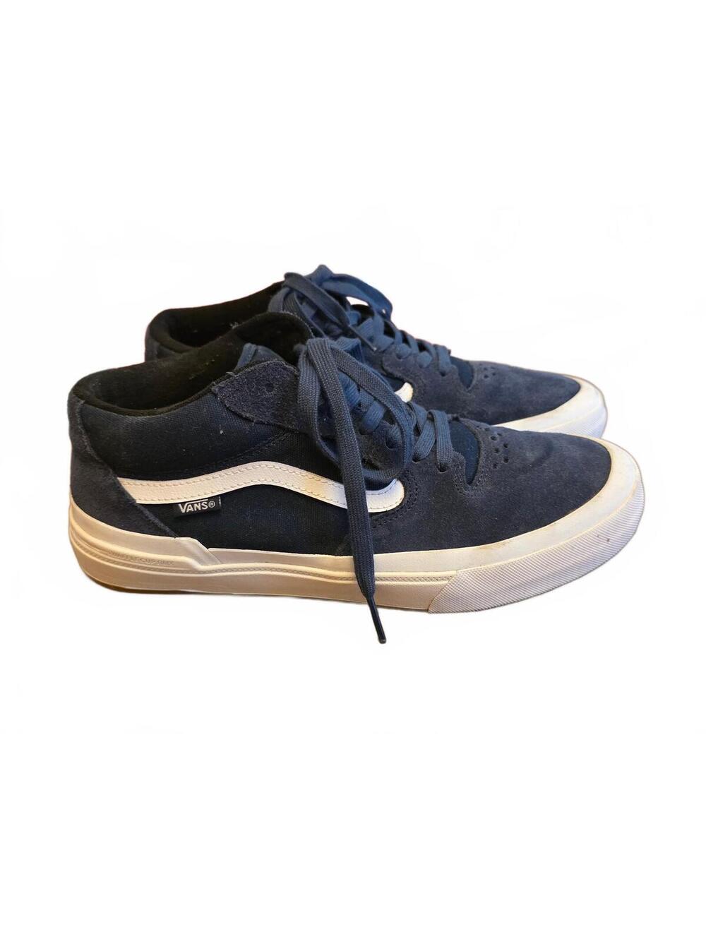 Vans Style 114 BMX Navy Blue Suede Skate Shoes Men's Size US 9.5